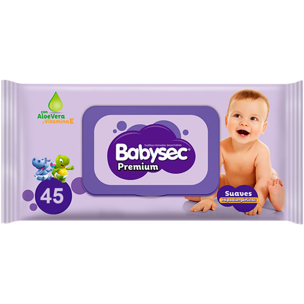 Babysec Toallitas Humedas Aloe &Amp;Amp; Vitamina E /45 Un