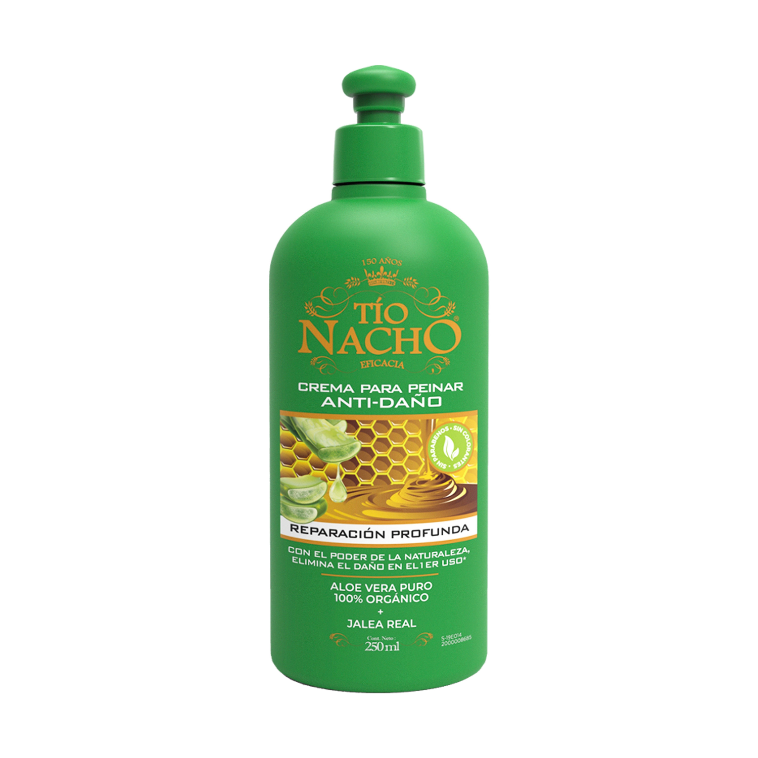 7798140253242-0.Png Tìo Nacho Crema De Peinar Aloe Vera 250Ml - Imagen 1