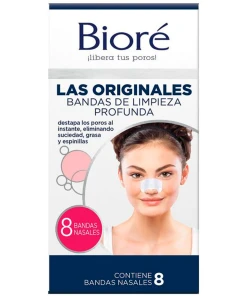 Biore Bandas Limpieza Profunda Nariz 8u