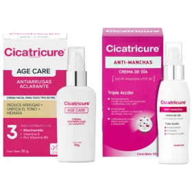 Cicatricure Crema Antimanchas + Age Care Aclarante 50g C/u