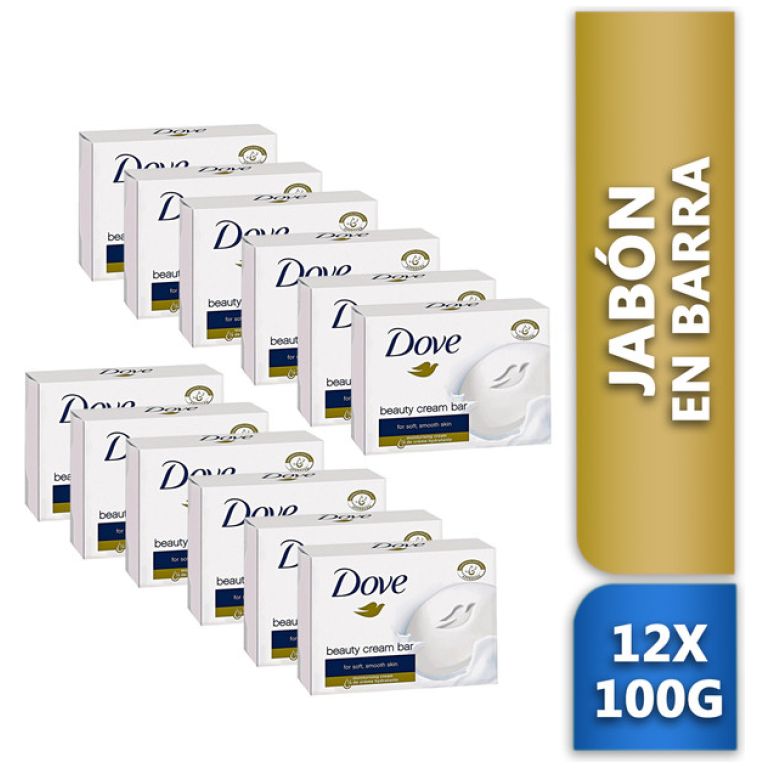 dove jabón en barra 12x100g