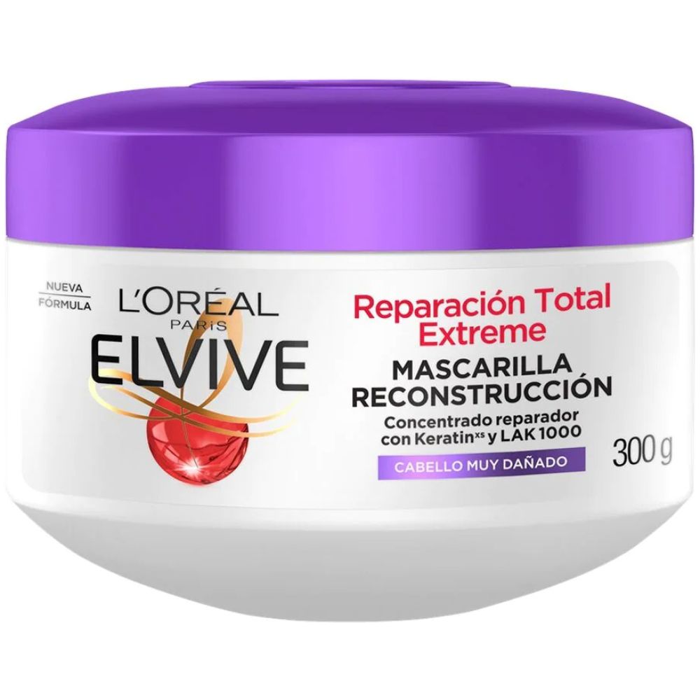 Loreal Elvive Tratamiento Reparación Total Extreme 300G - Imagen 1