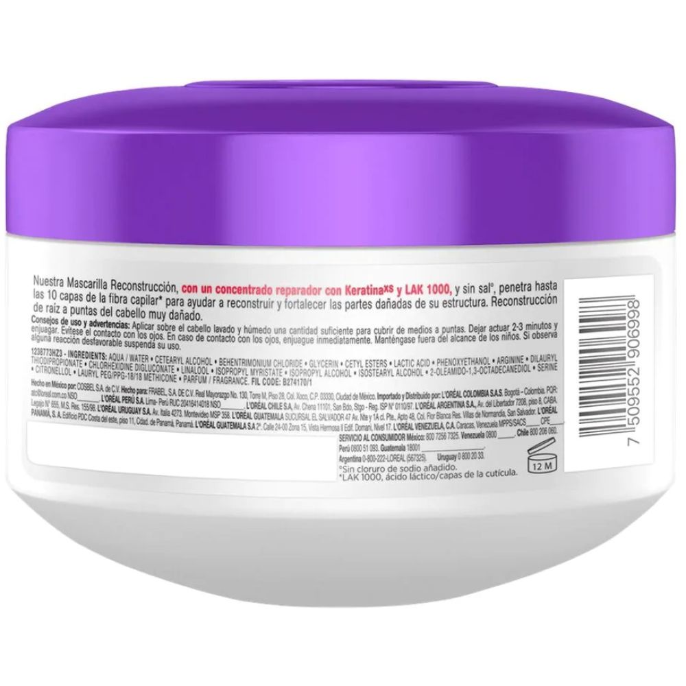 Loreal Elvive Tratamiento Reparación Total Extreme 300G - Imagen 2