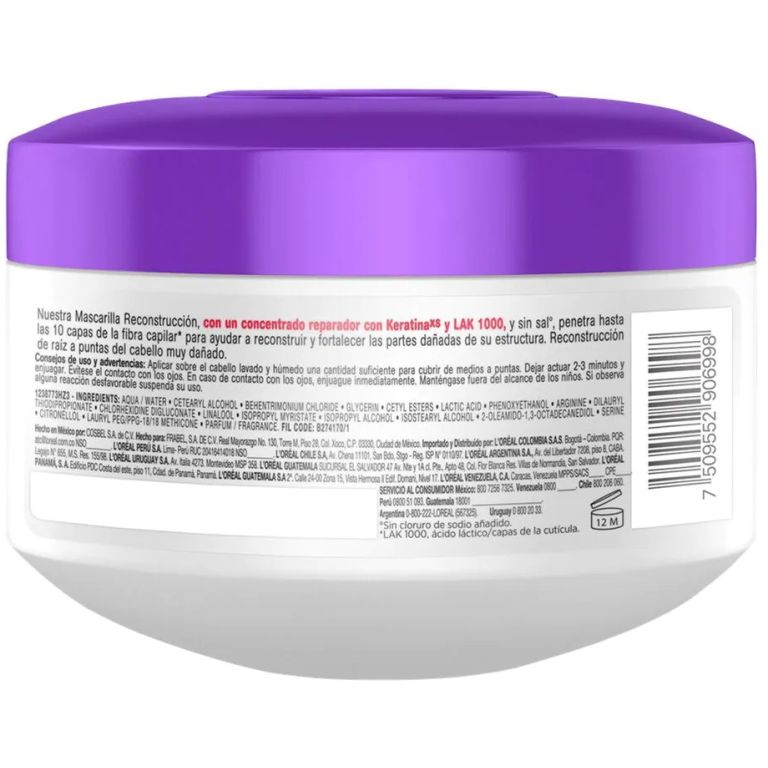 loreal elvive tratamiento reparación total extreme 300g