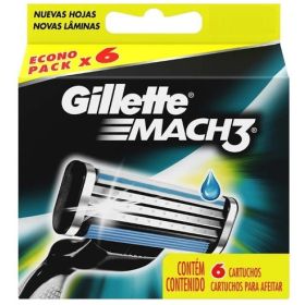 Gillette Mach3 Repuestos De 6 Cartuchos