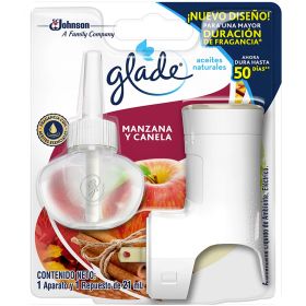 Glade aceites naturales manzana y canela aparato + repuesto