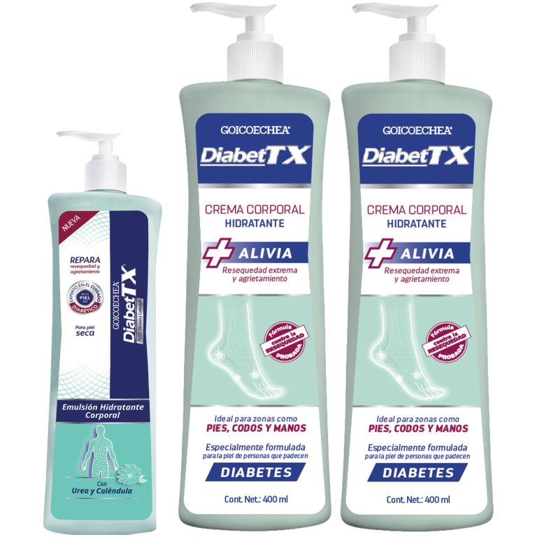 Goicoechea Diabet Tx 02 Cremas Corporales 400ml+ Urea 200ml