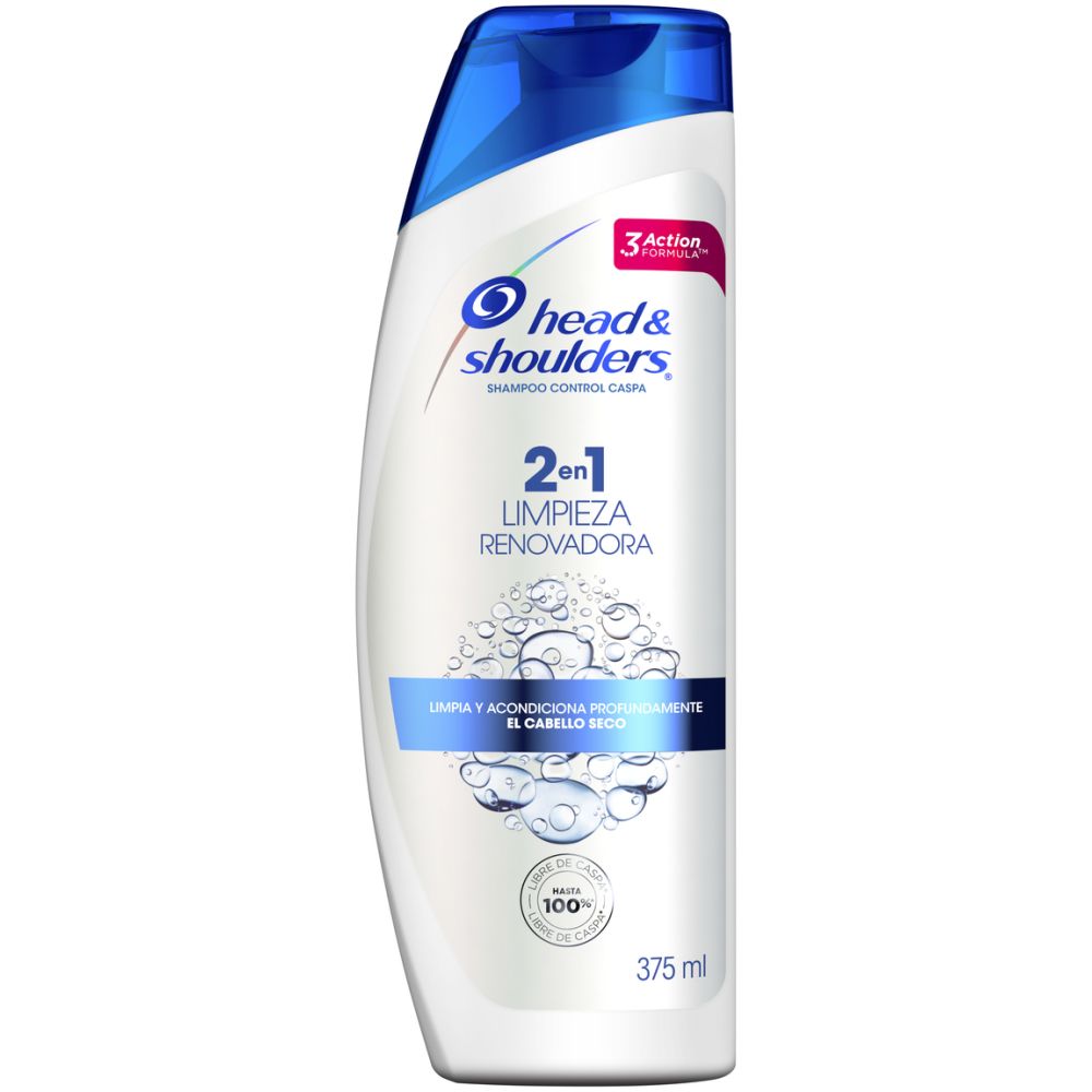 Head &Amp;Amp; Shoulders Shampoo 2 En 1 Limpieza Renovadora 375Ml