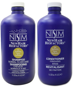 Nisim shampoo + aco anti caída normal a seco 1lt c/u