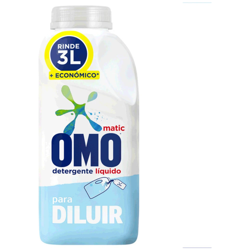 Omo Detergente Líquido Para Diluir 500 Ml (Rinde 3 L)