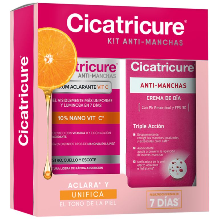 Pack Cicatricure Crema Antimanchas 50g + Serum Vit C 30ml