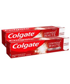 Pack 2 Colgate Pasta Dental Luminous White Brilliant 140g