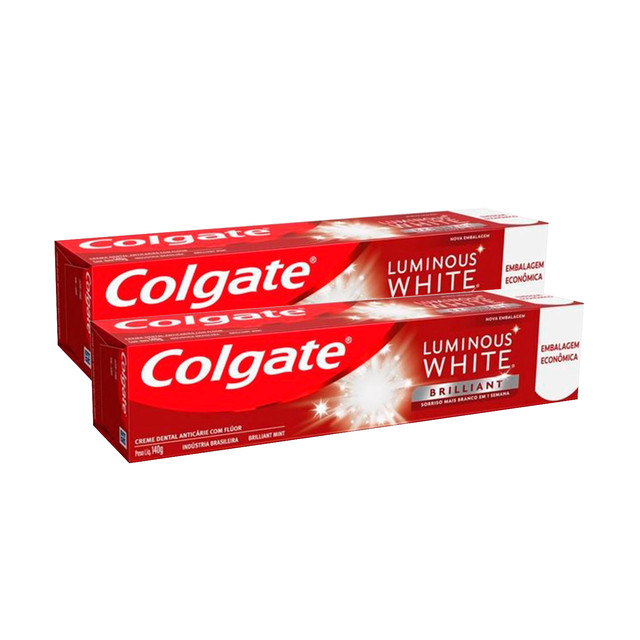 creme dental colgate luminous white brilliant 140g