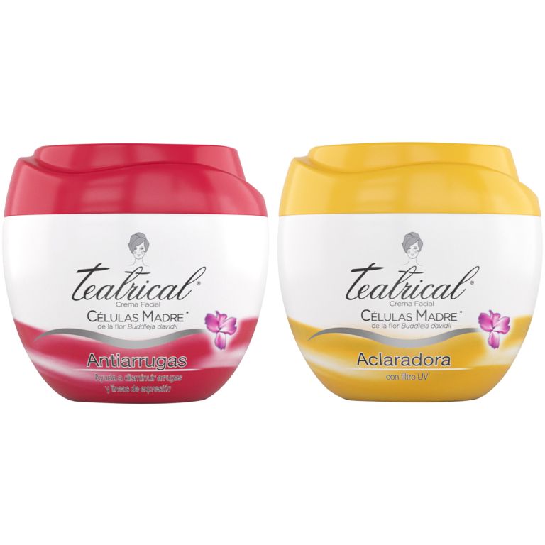 Pack Teatrical Crema Antiarrugas + Aclarante 100g C/u