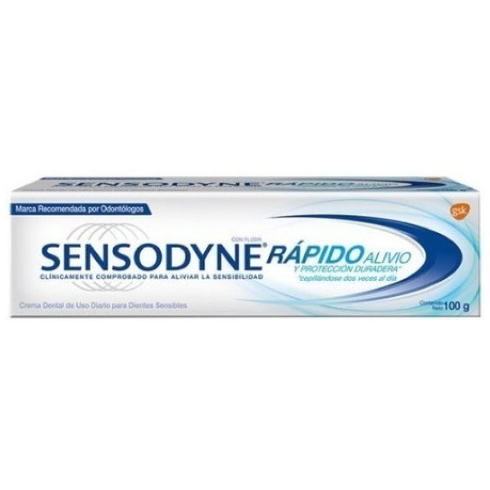 Pasta de dientes sensodyne rápido alivio 100g