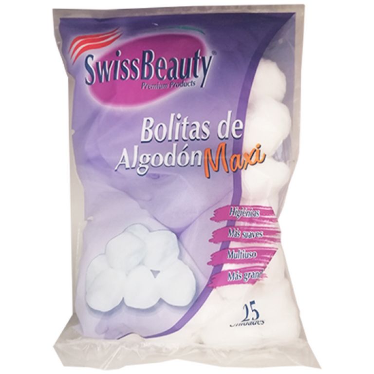 Swiss Beauty Bolitas de Algodón Maxi 25u