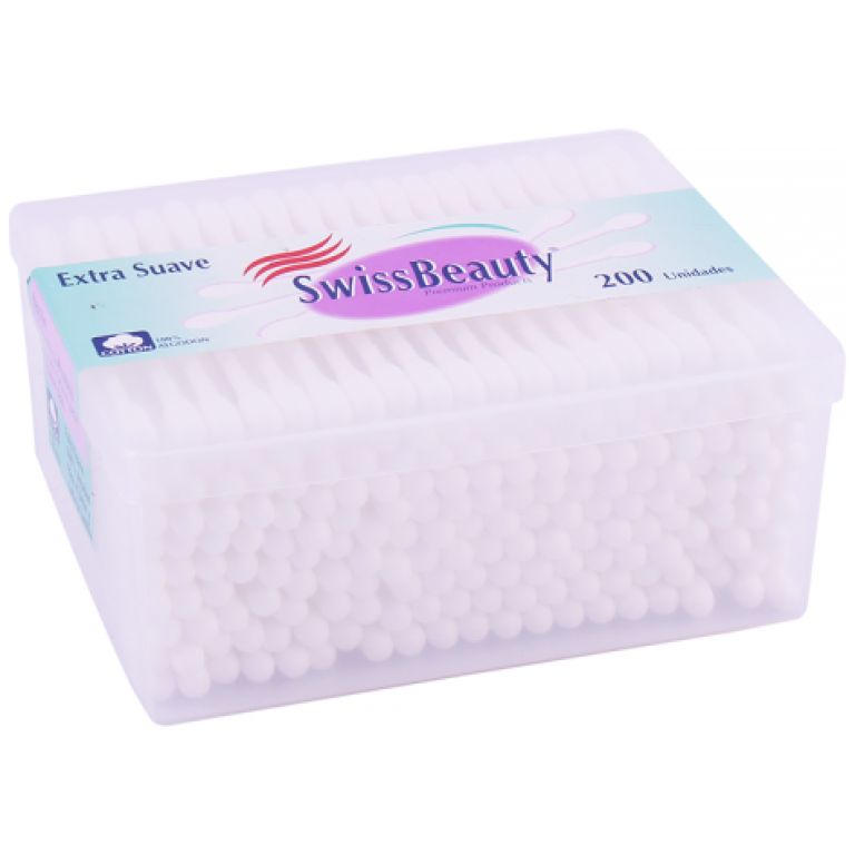 Swiss Beauty Cotonitos Extra Suaves 200 Unidades