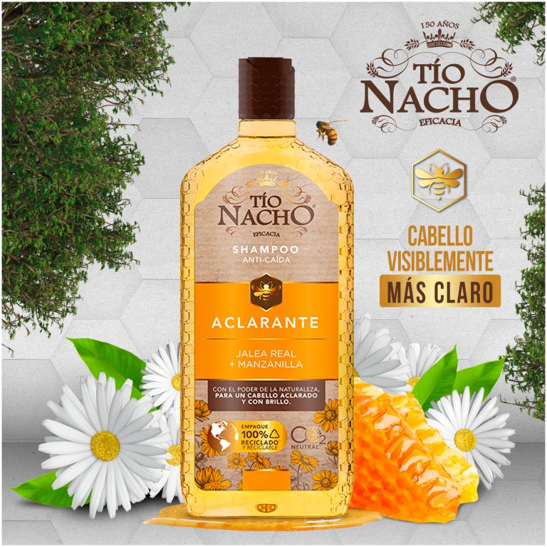 tío nacho aclarante anticaida jalea real + manzanilla 1litro