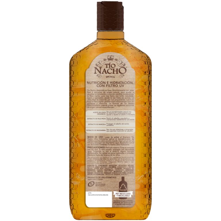 pack shampoo tío nacho ultra hidratante + acondic+ tratamiento