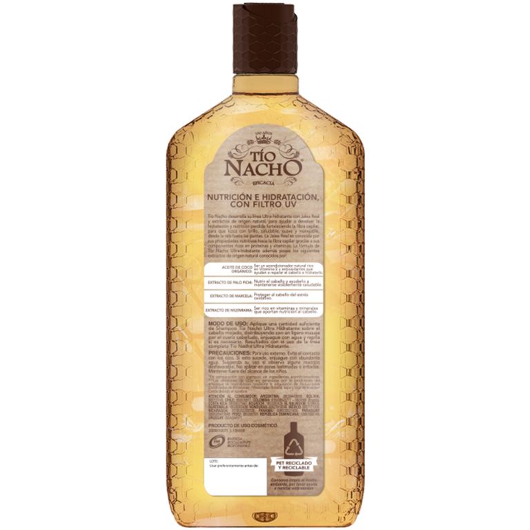 pack shampoo tío nacho ultra hidratante + acondic+ tratamiento