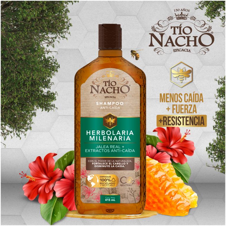 pack tio nacho 02 shampoo herbolaria 415ml c/u