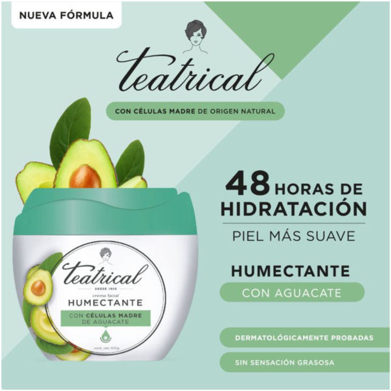 teatrical crema facial humectante 100gr