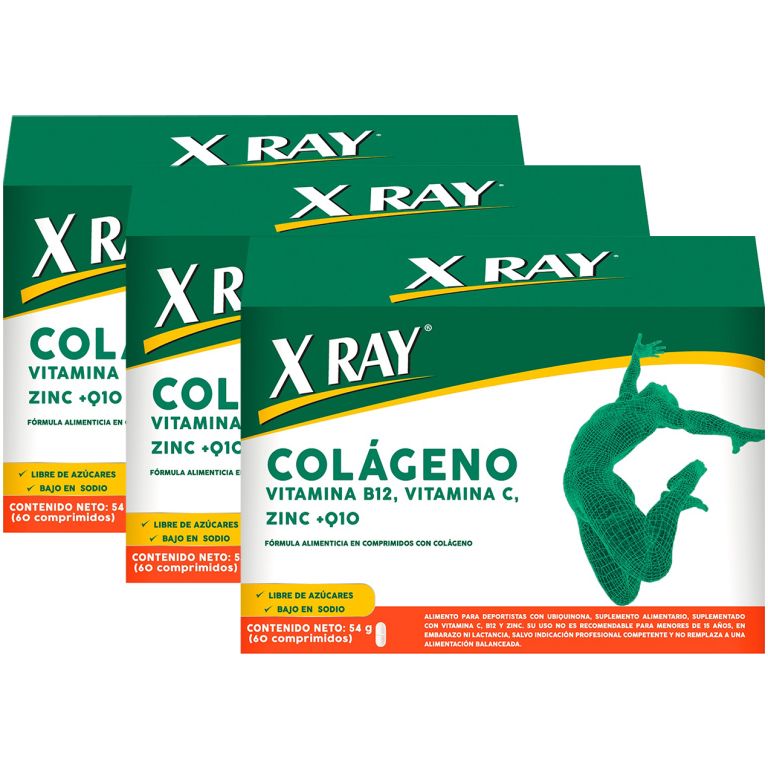 Pack 03 X Ray Colágeno Comprimidos