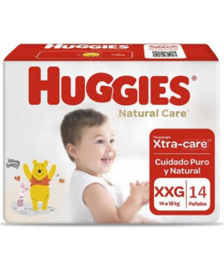 Huggies Pañales Natural Care Xtra Care Xxg 14 unidades