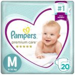 Pampers Pañales Premium Care Talla M 20 u