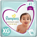 Pampers Pañales Premium Care Talla XG 16 u