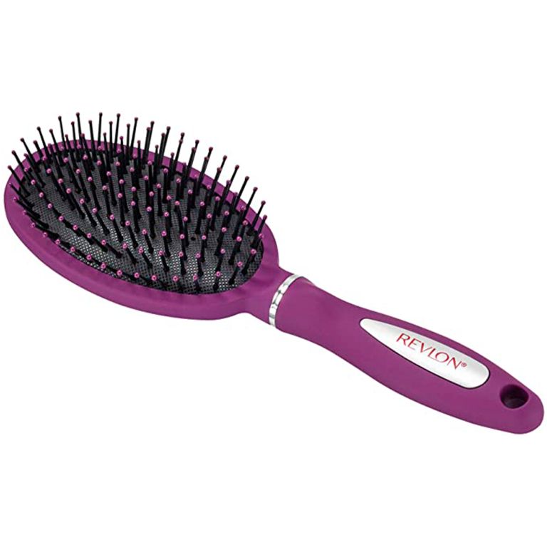 revlon cepillo ovalado acabado suave morado 1u