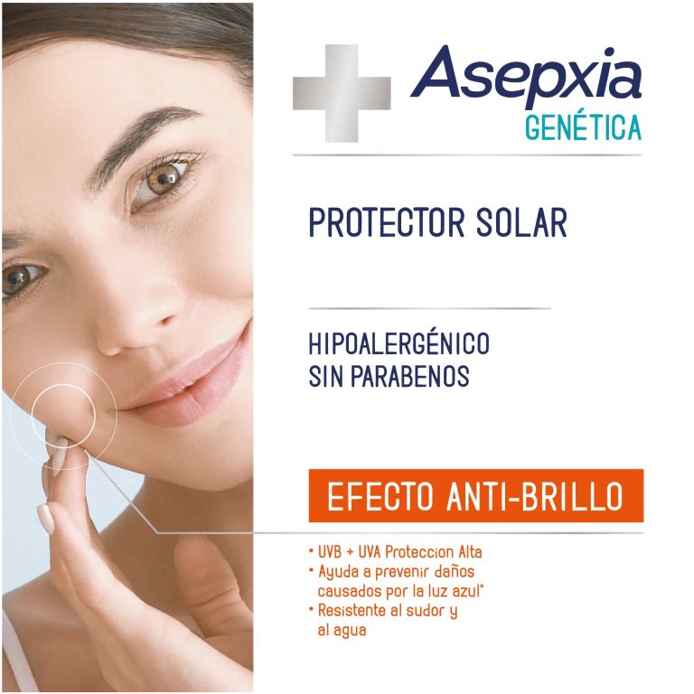 asepxia gen protector solar para rostro fps 50 50g