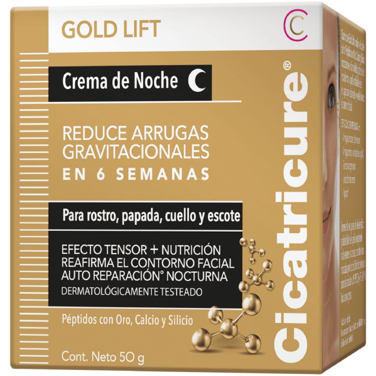 pack cicatricure gold crema día + noche + contorno