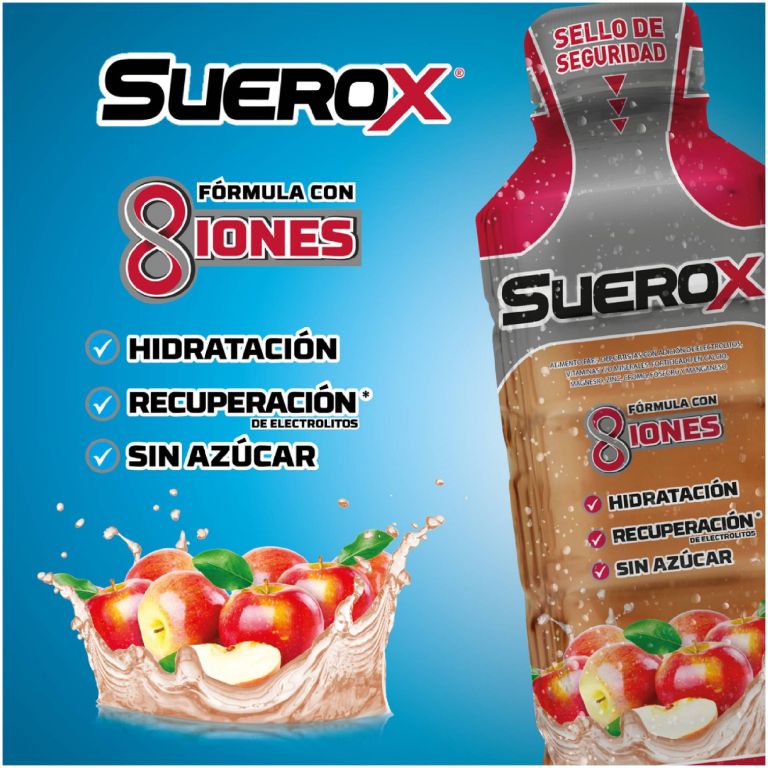pack suerox 06 bebidas hidratantes manzana 630ml c/u