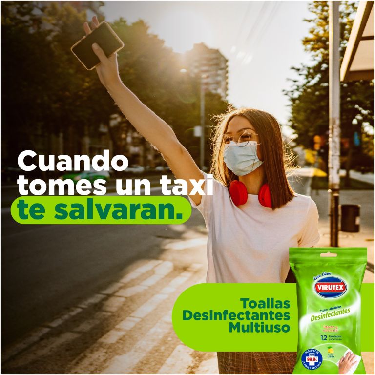 virutex toallas húmedas desinfectantes multiuso limón 50 un.