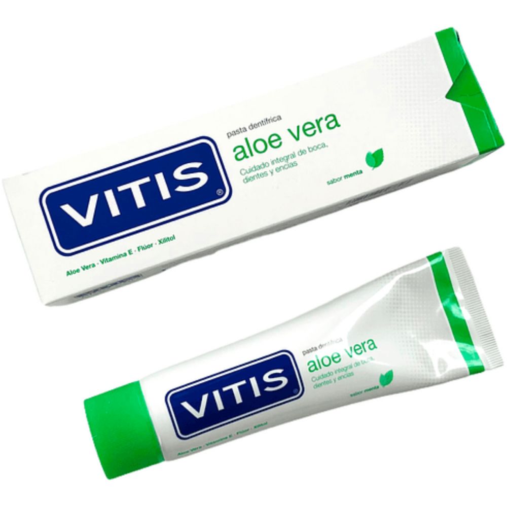 Vitis Pasta Dental Aloe Vera Boca Dientes Y Encías 100 Ml  - Imagen 4