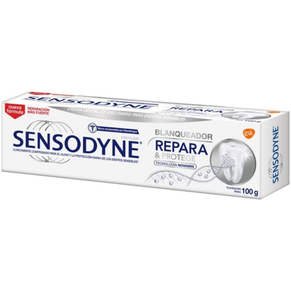 Pasta De Dientes Sensodyne Repara Y Protege Blanqueador 100G