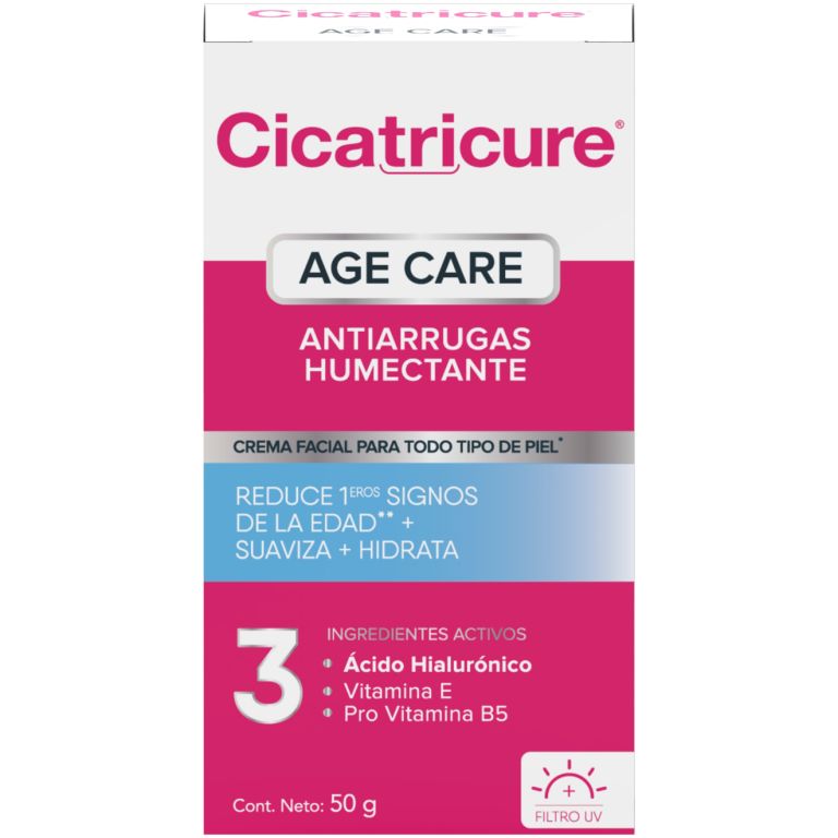 pack cicatricure age care antiarrugas humectante 50g c/u