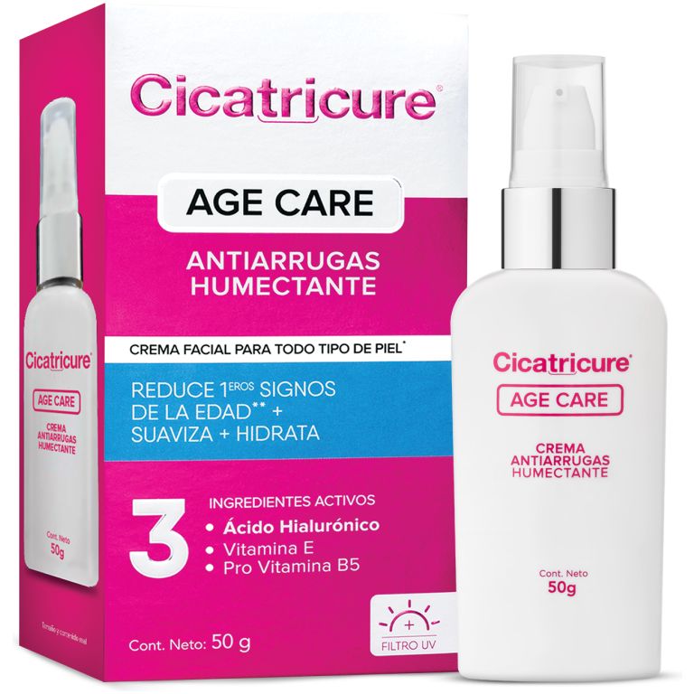 pack cicatricure age care antiarrugas humectante 50g c/u