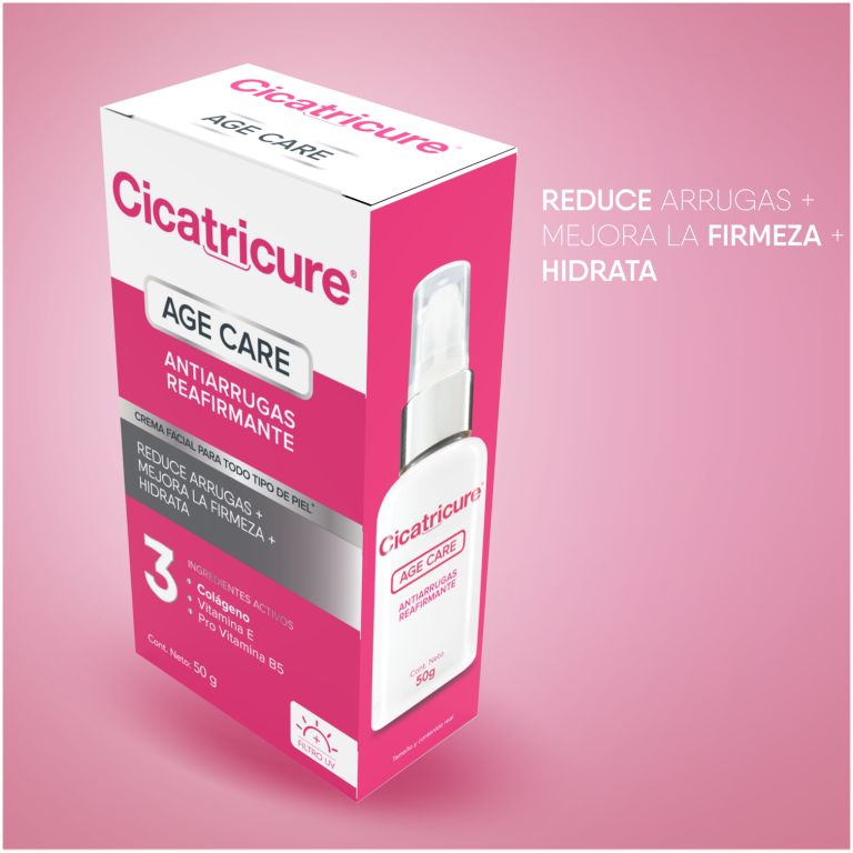 pack cicatricure age care crema antiarrugas reafirmante 50g c/u