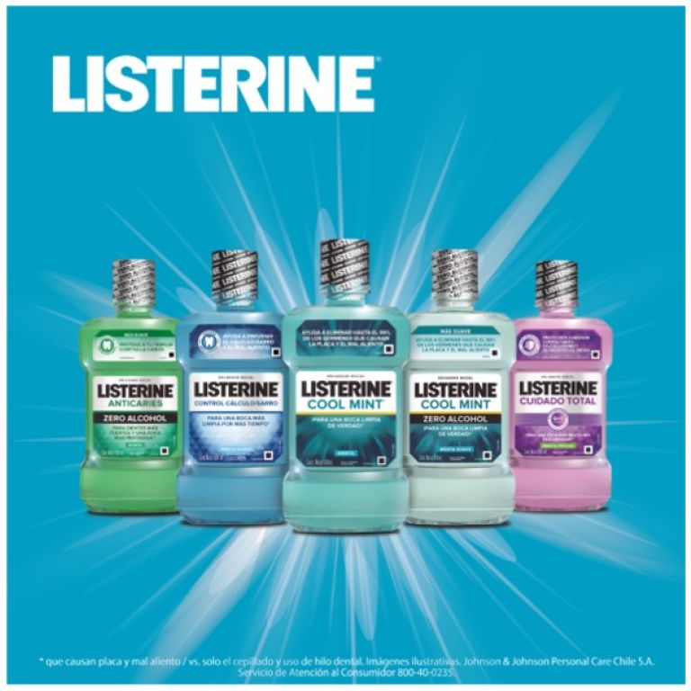 listerine enjuague bucal cool mint zero alcohol 180ml