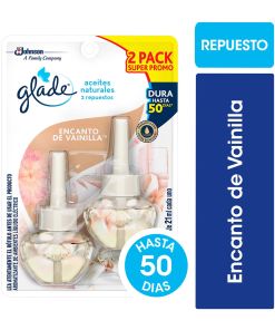 Glade Repuesto Aceites Naturales Encanto De Vainilla 2un