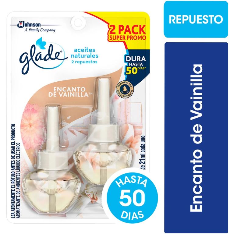 Glade Repuesto Aceites Naturales Encanto De Vainilla 2un