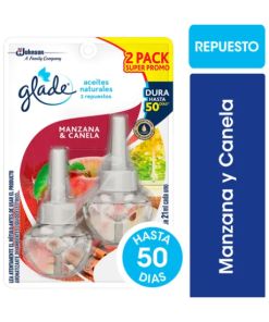 Glade Repuesto Aceites Naturales Manzana Y Canela 2un