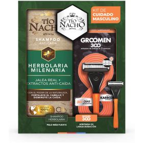 Pack Tio Nacho Shampoo Herbolaria 415ml + Groomen 300