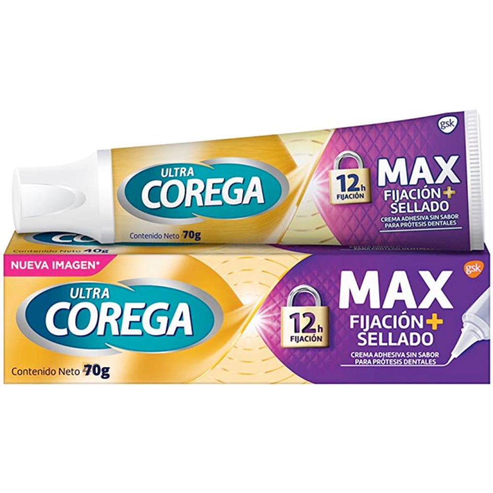 Corega Ultra Maximo Sellado Crema Sin Sabor 70 G - Imagen 2
