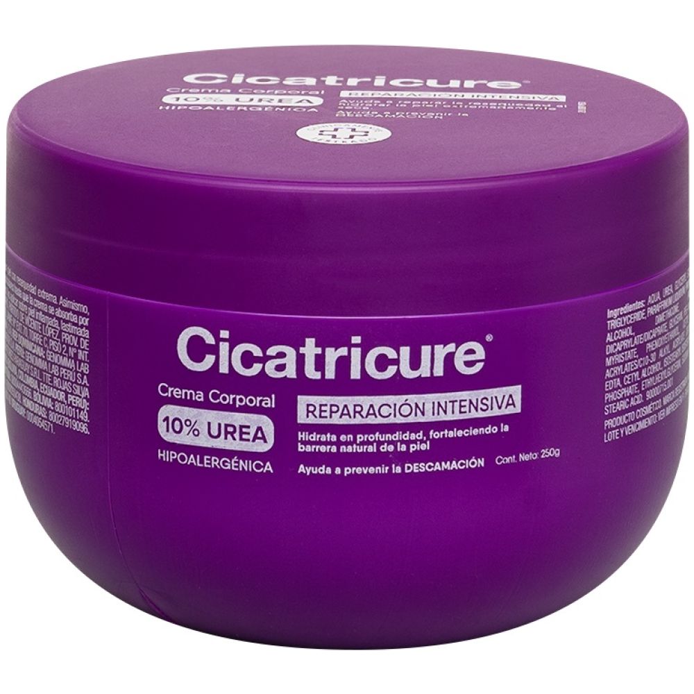 cicatricure crema urea 10% reparación intensiva 250g