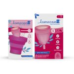 Pack Lomecan Copa Menstrual Talla 1 + Vaso Esterilizador