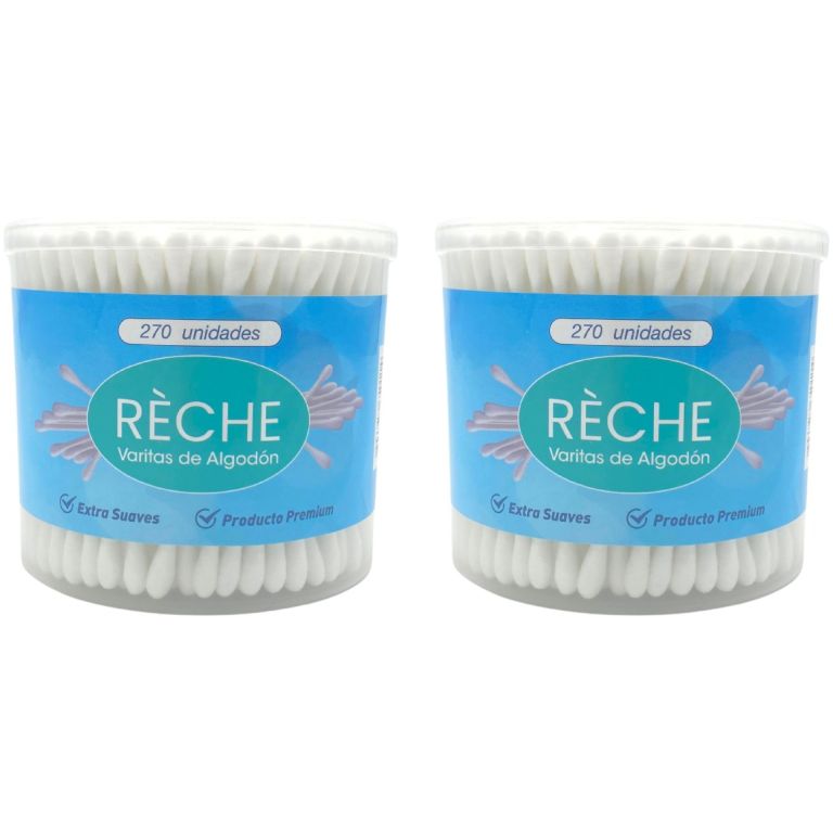 Pack 02 Cotonitos Réche Extra Suaves 270 Unidades