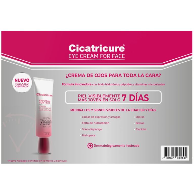 pack cicatricure eye cream for face + cosmetiquero